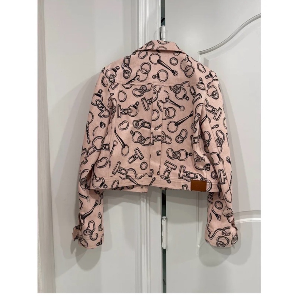 NWT.Hermes Effet Kaleidoscope Denim Women's Jacket